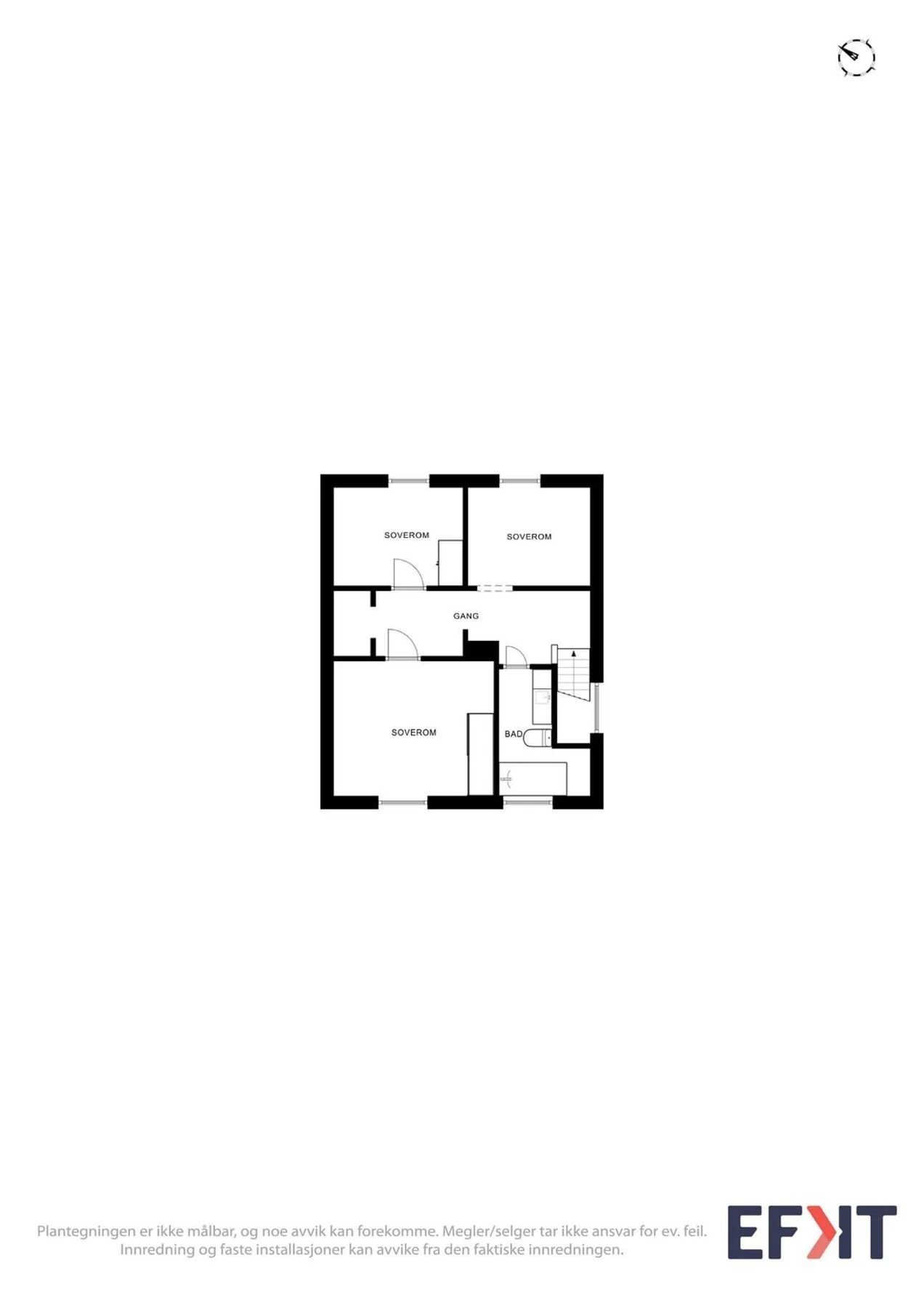 Plantegning loft Galleribilde