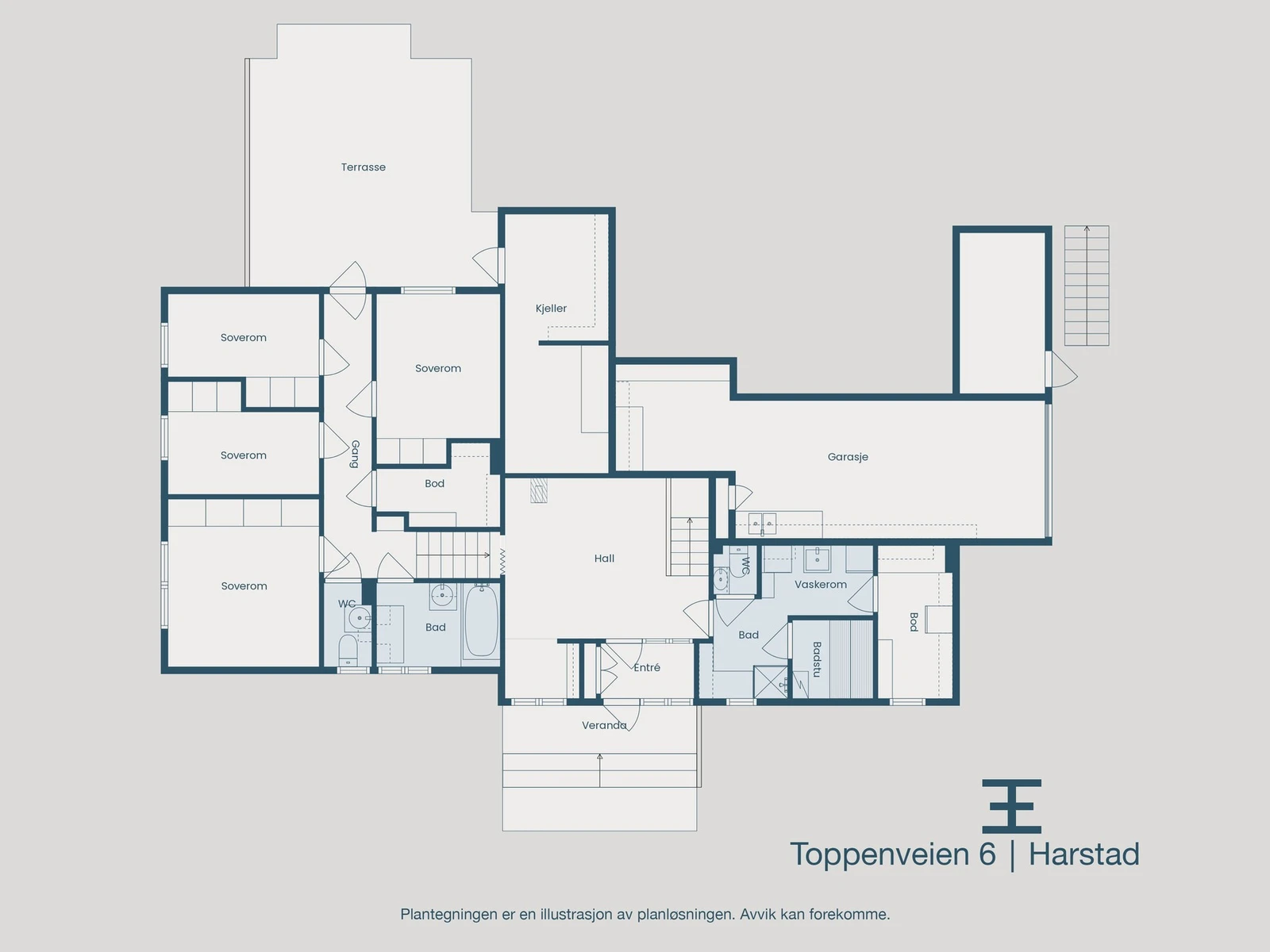 Plantegning Galleribilde