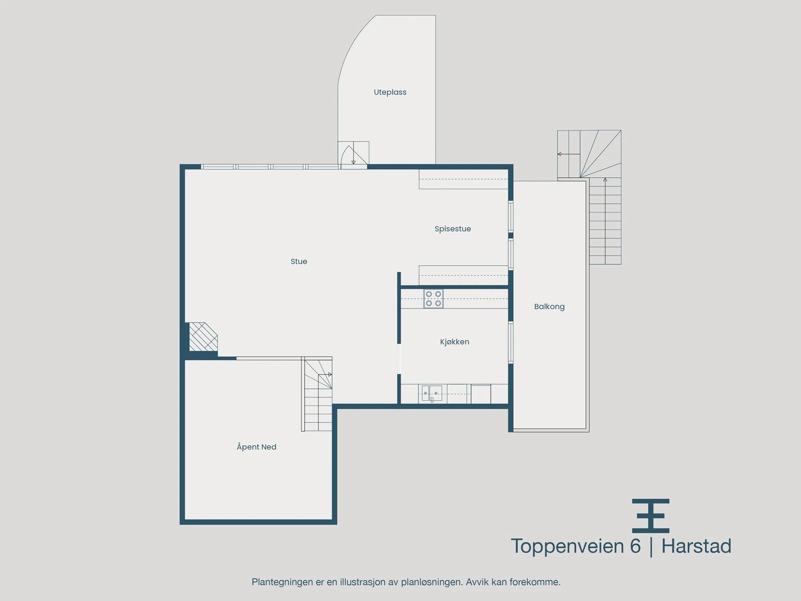 Plantegning Galleribilde