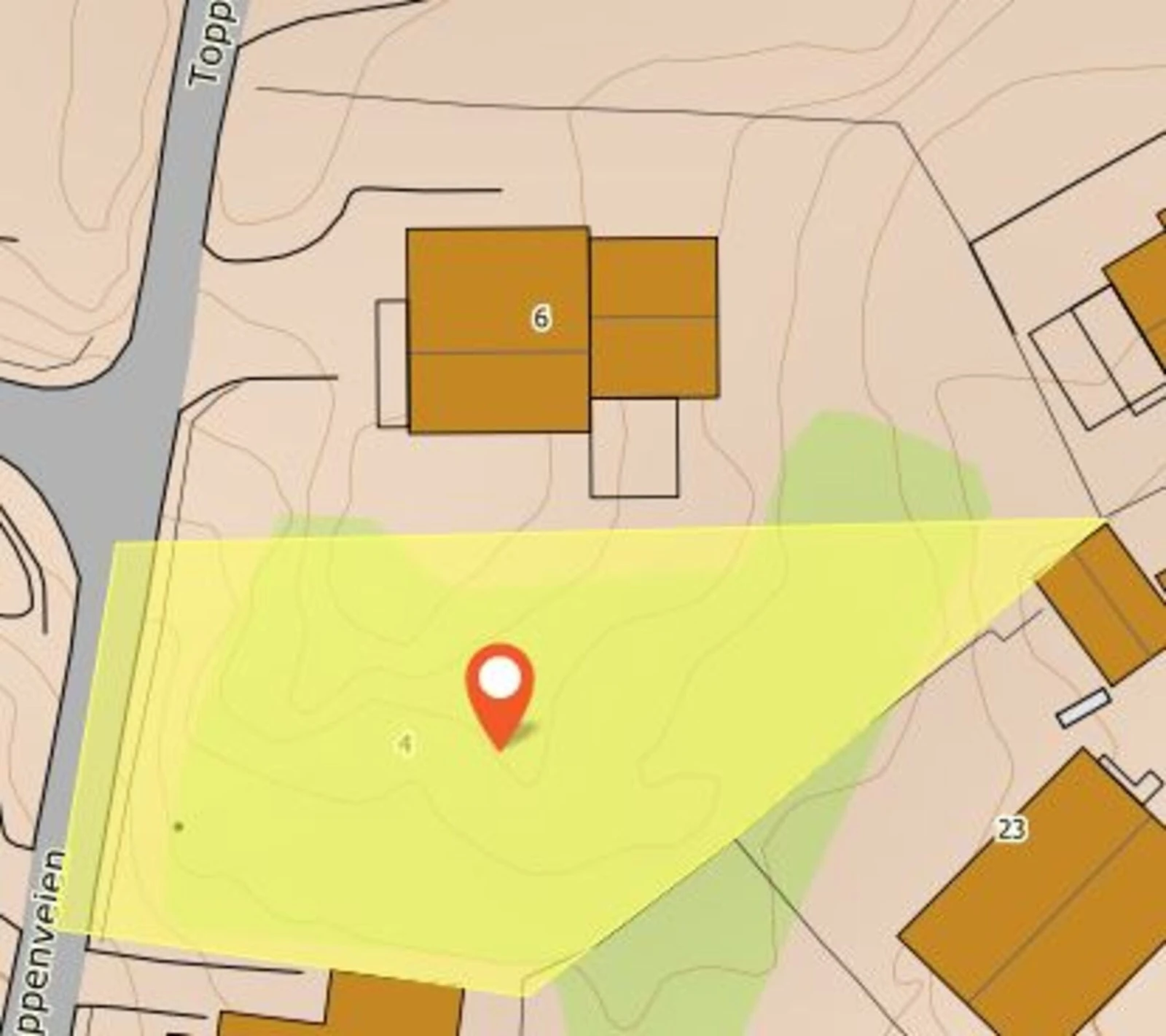 Det medfølger en ubebygd boligtomt på ca. 1120 kvm (Toppenveien 4) Galleribilde