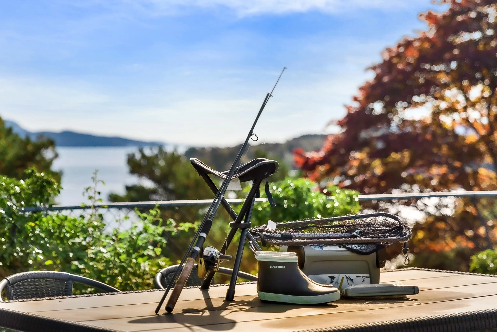 Kort vei for å prøve fiskelykken. Galleribilde