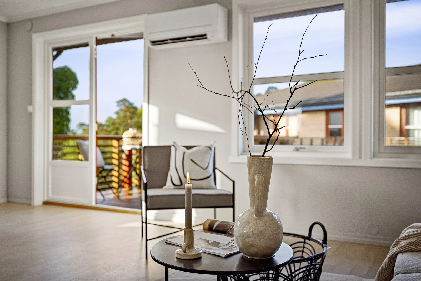 Luft til luft varmepumpe montert i 2022. Galleribilde