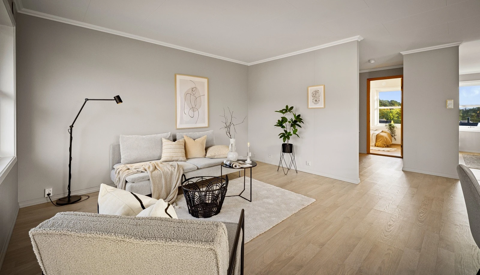 Fine delikate farger i boligen. Galleribilde