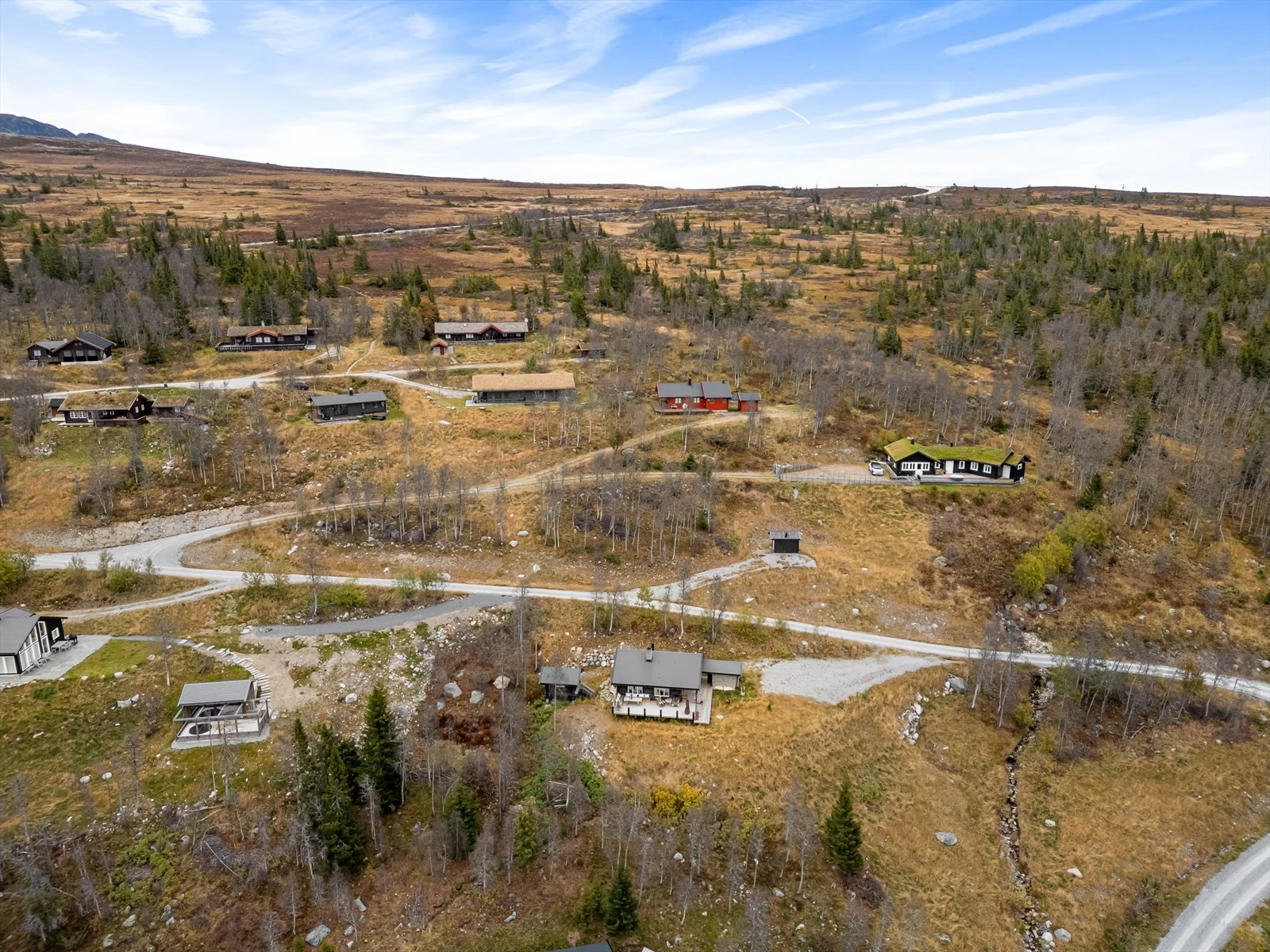 God avstand til naboene, rundt hytta. Galleribilde