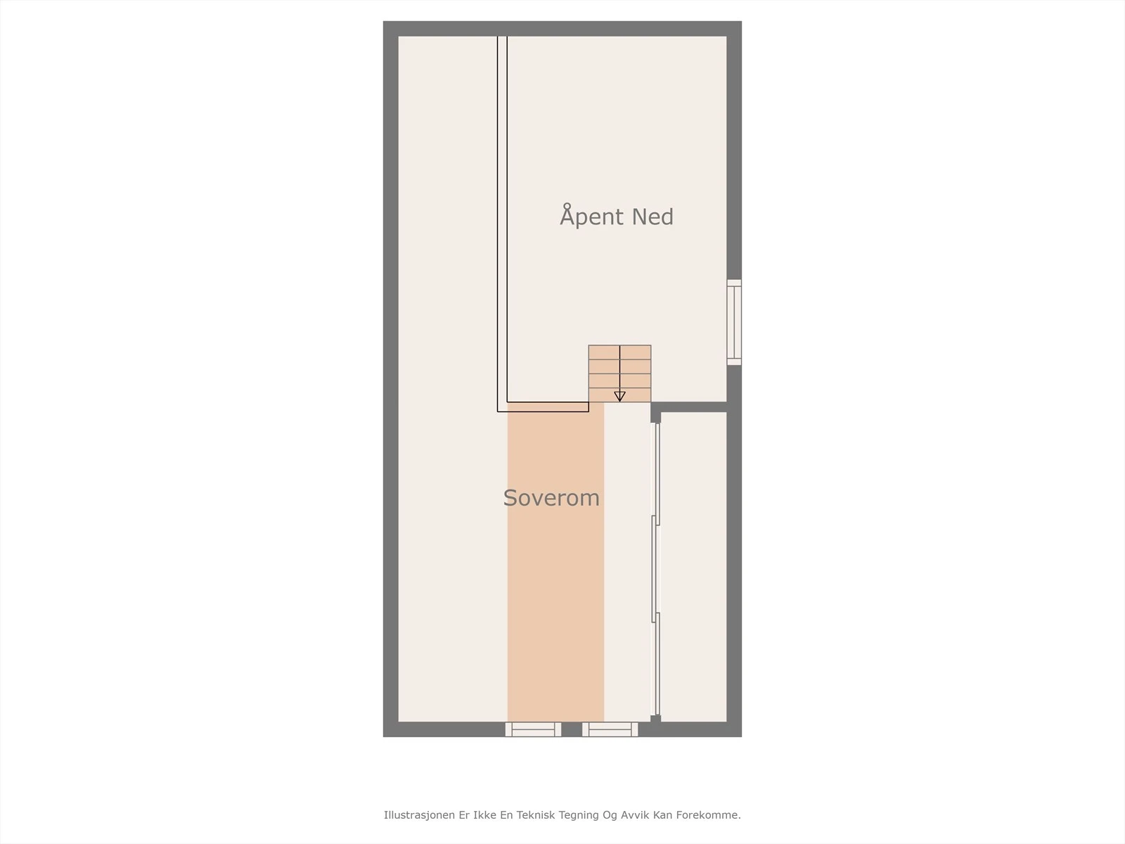 Plantegning hems i andreetasje. Galleribilde