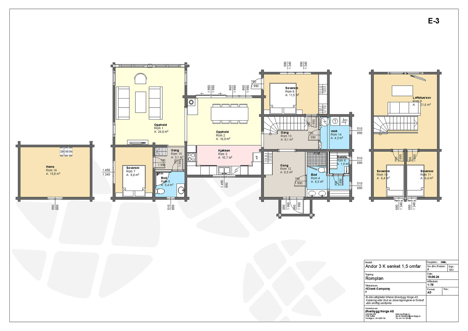 Plantegning Andor 3 Galleribilde