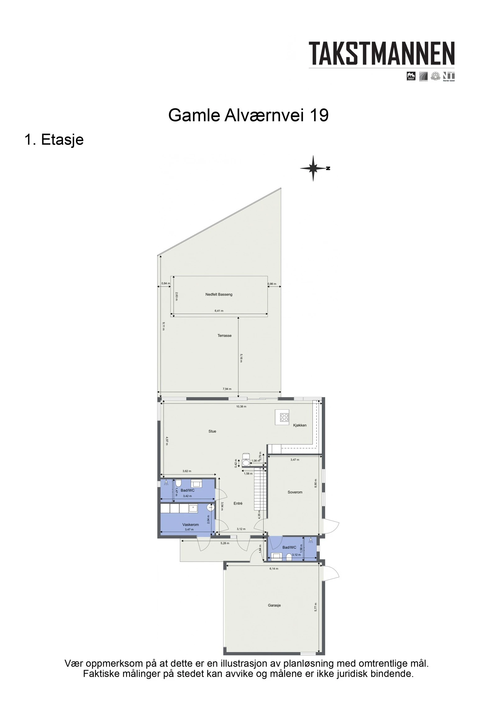 Plantegning 1. etasje. Galleribilde