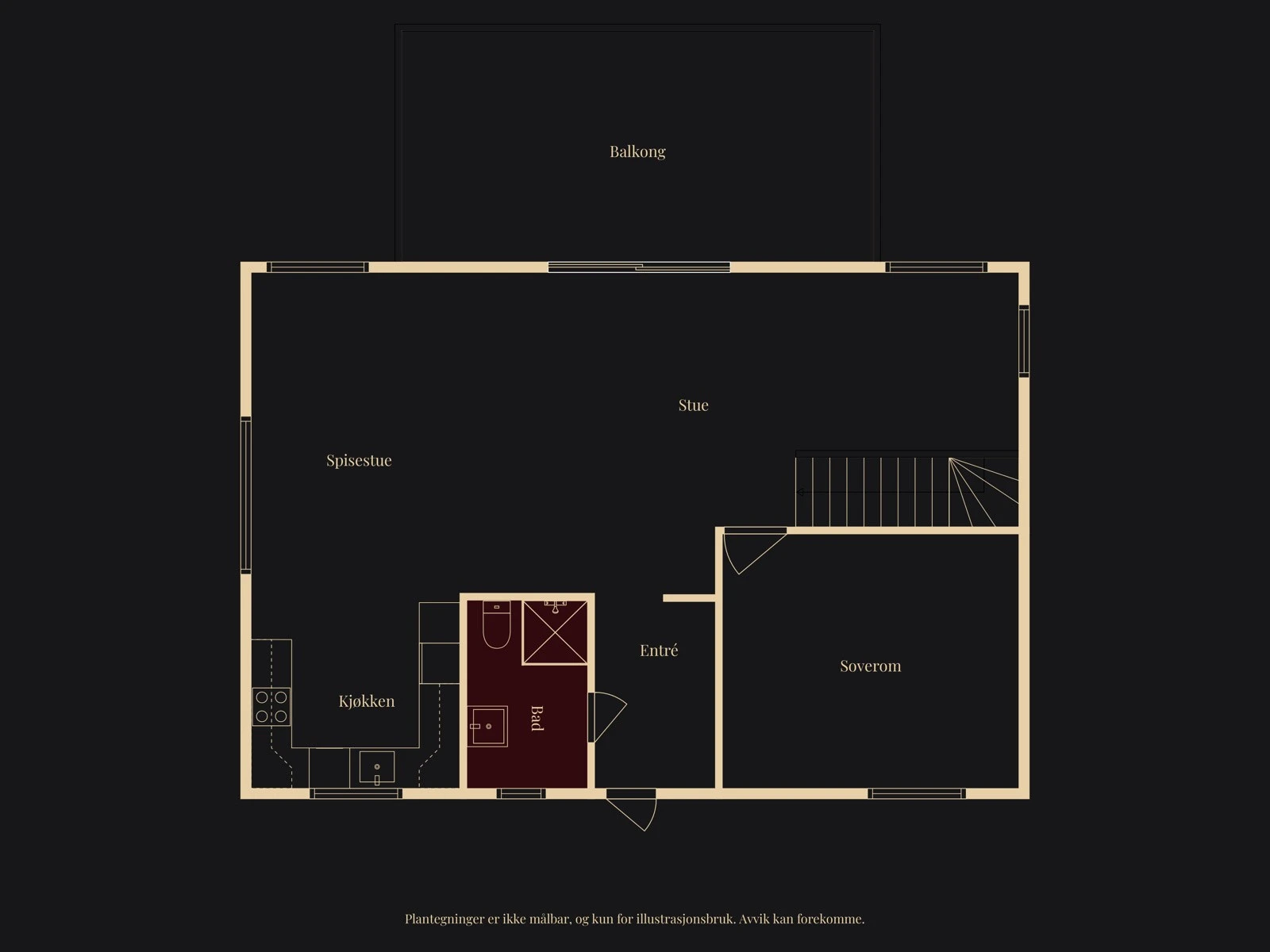Plantegning 1 etasje. Galleribilde