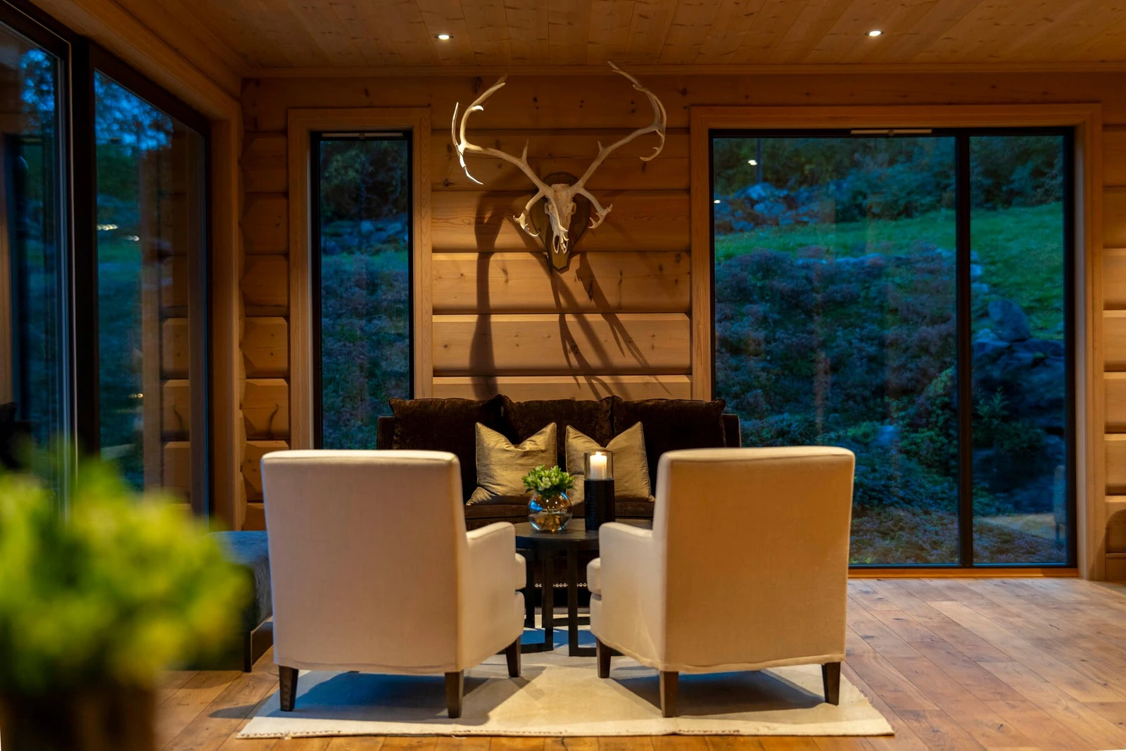 Hytta har flere lekre detaljer. Galleribilde