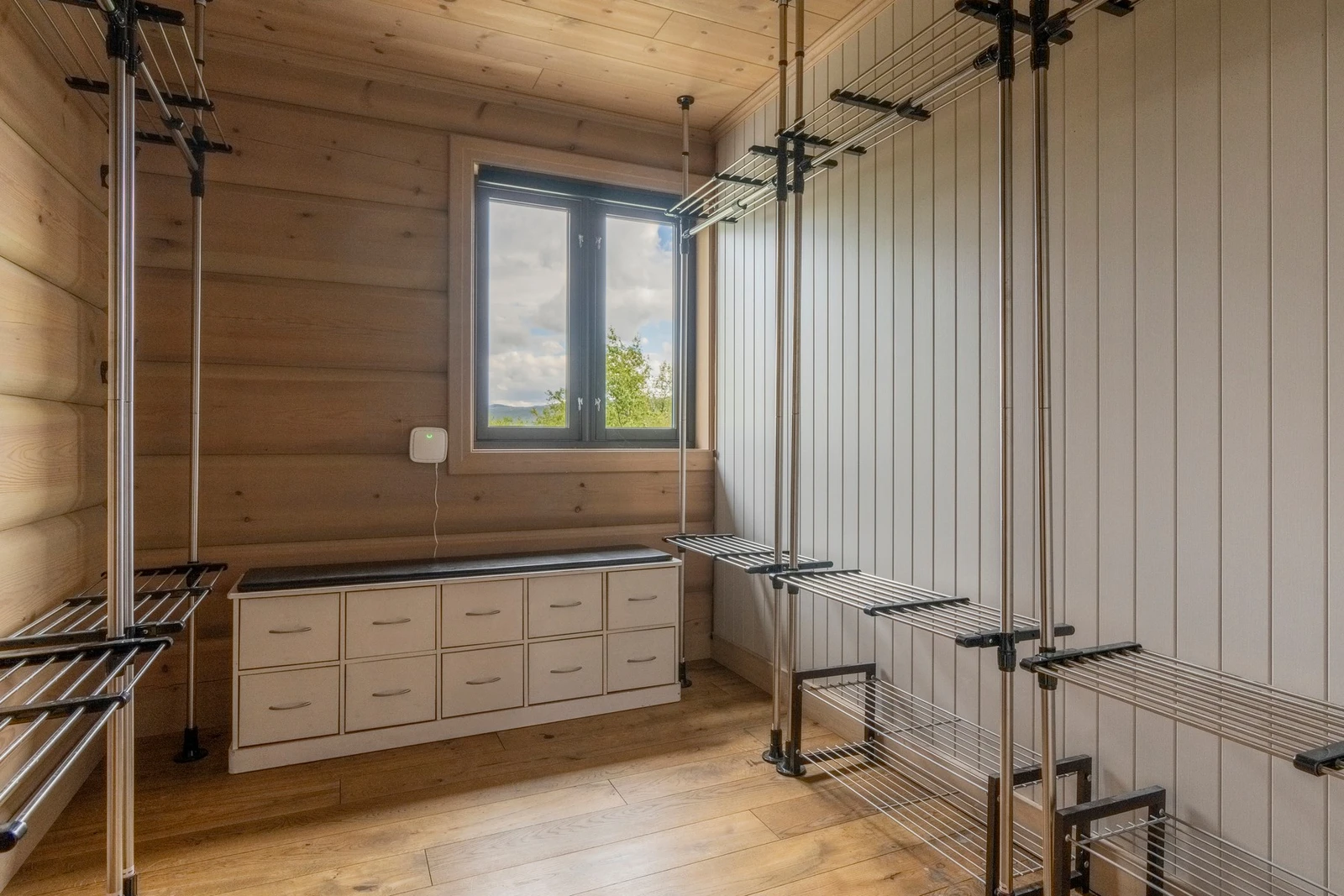 Rommet er opprinnelig godkjent som bod, men kan benyttes som soverom. Galleribilde