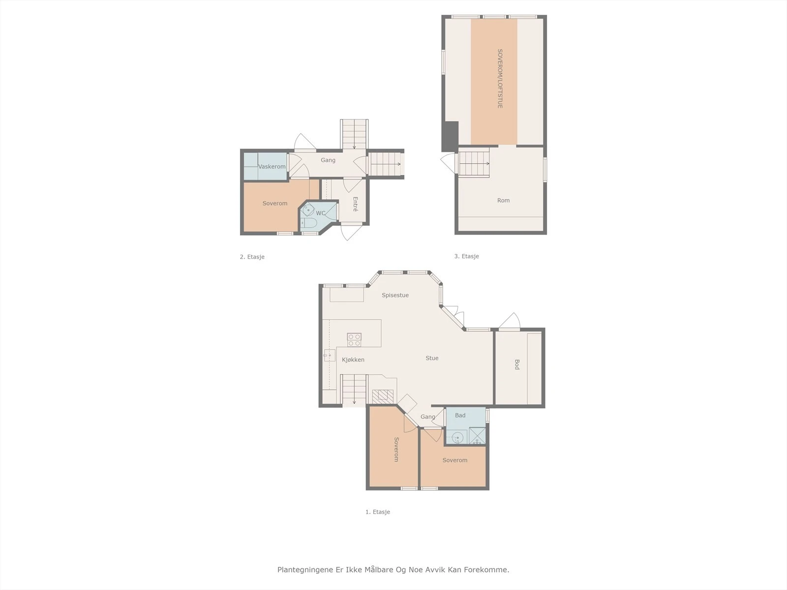 Plantegning Felandstoppen 87 - alle etasjer. Galleribilde