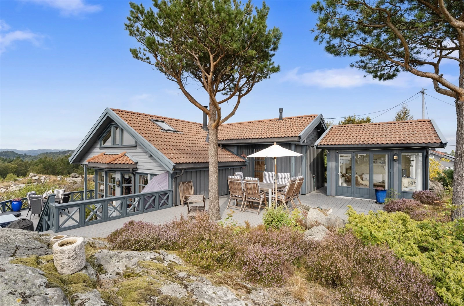 Her har man flere fine uteområder. Galleribilde