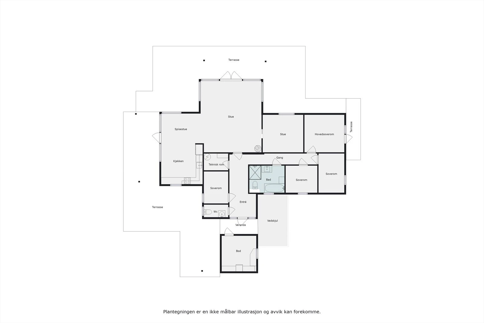 Plantegning - Alt på ett plan Galleribilde