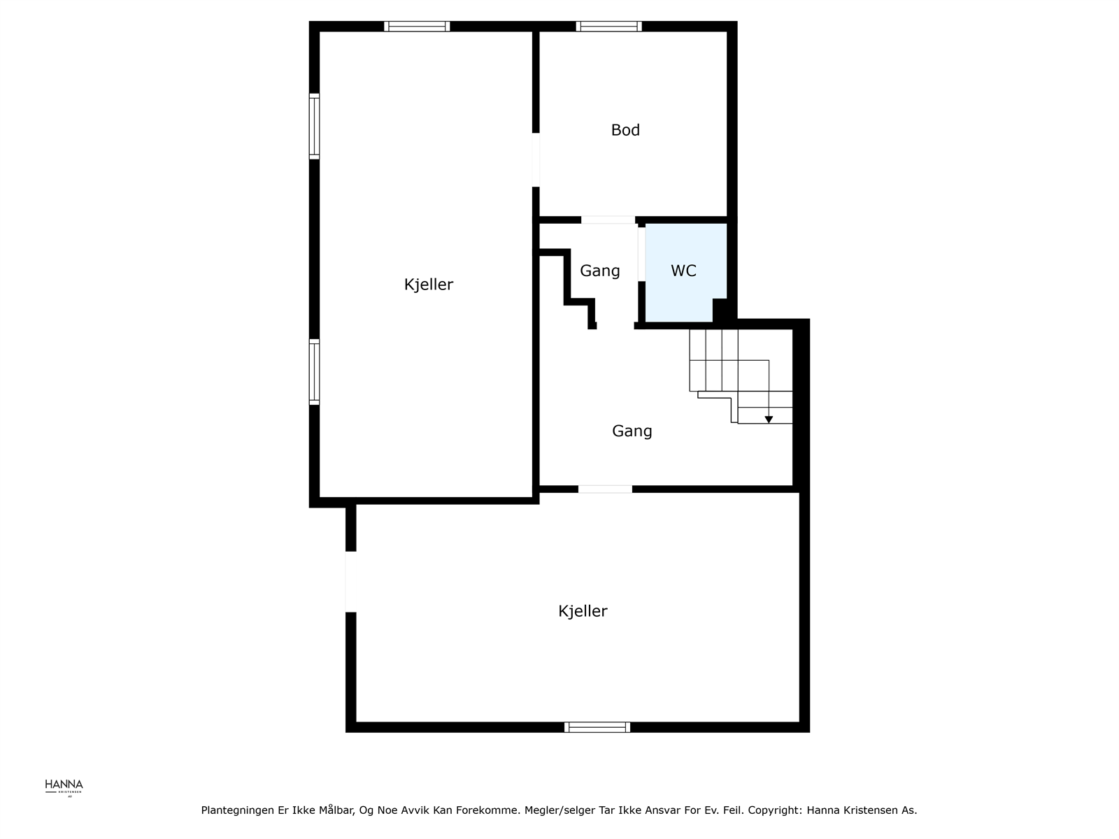 Plantegning kjelleretasje Galleribilde