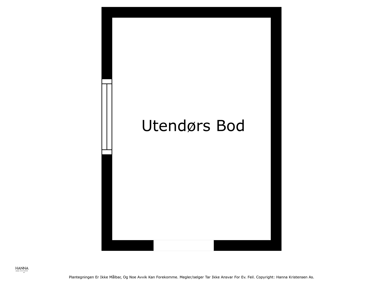 Plantegning utendørs bod Galleribilde