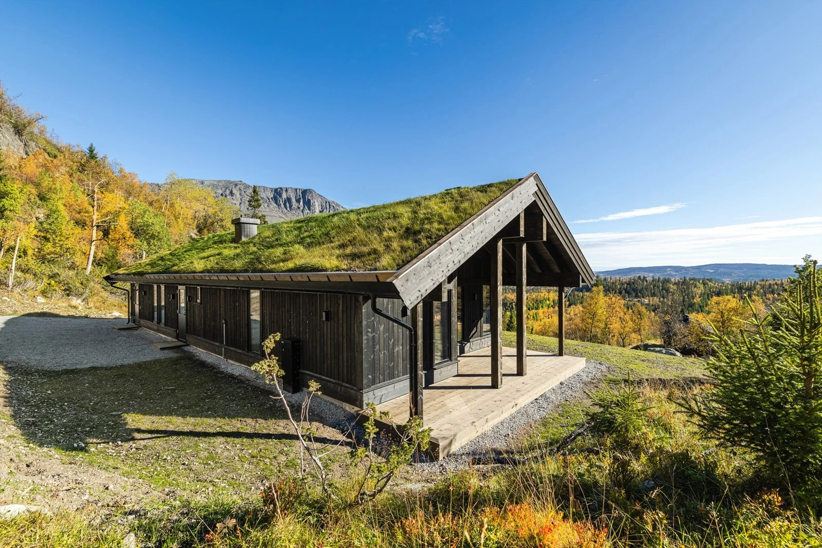 Fasade, terrassen er overbygget Galleribilde