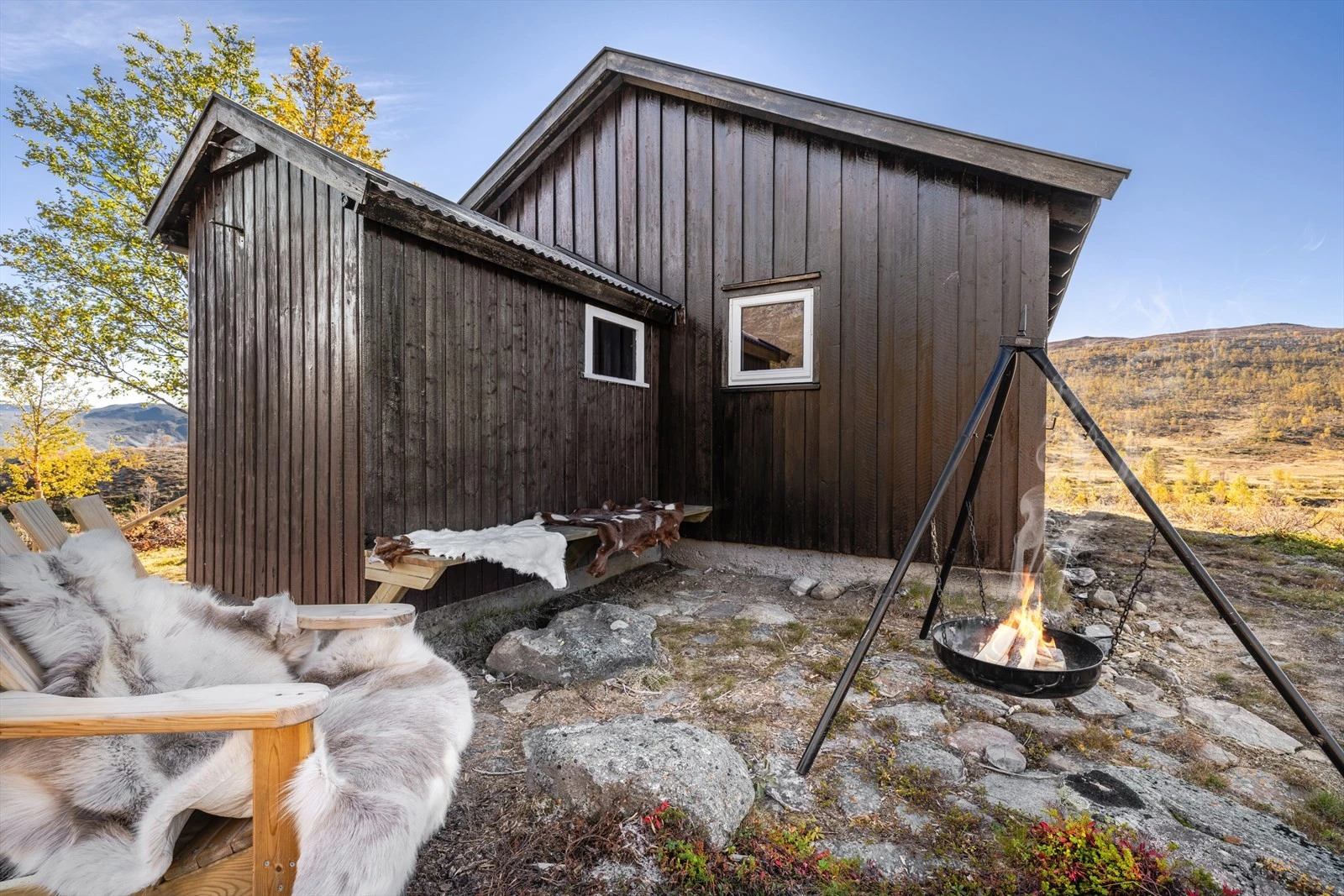 Uteplass med storslagen utsikt Galleribilde