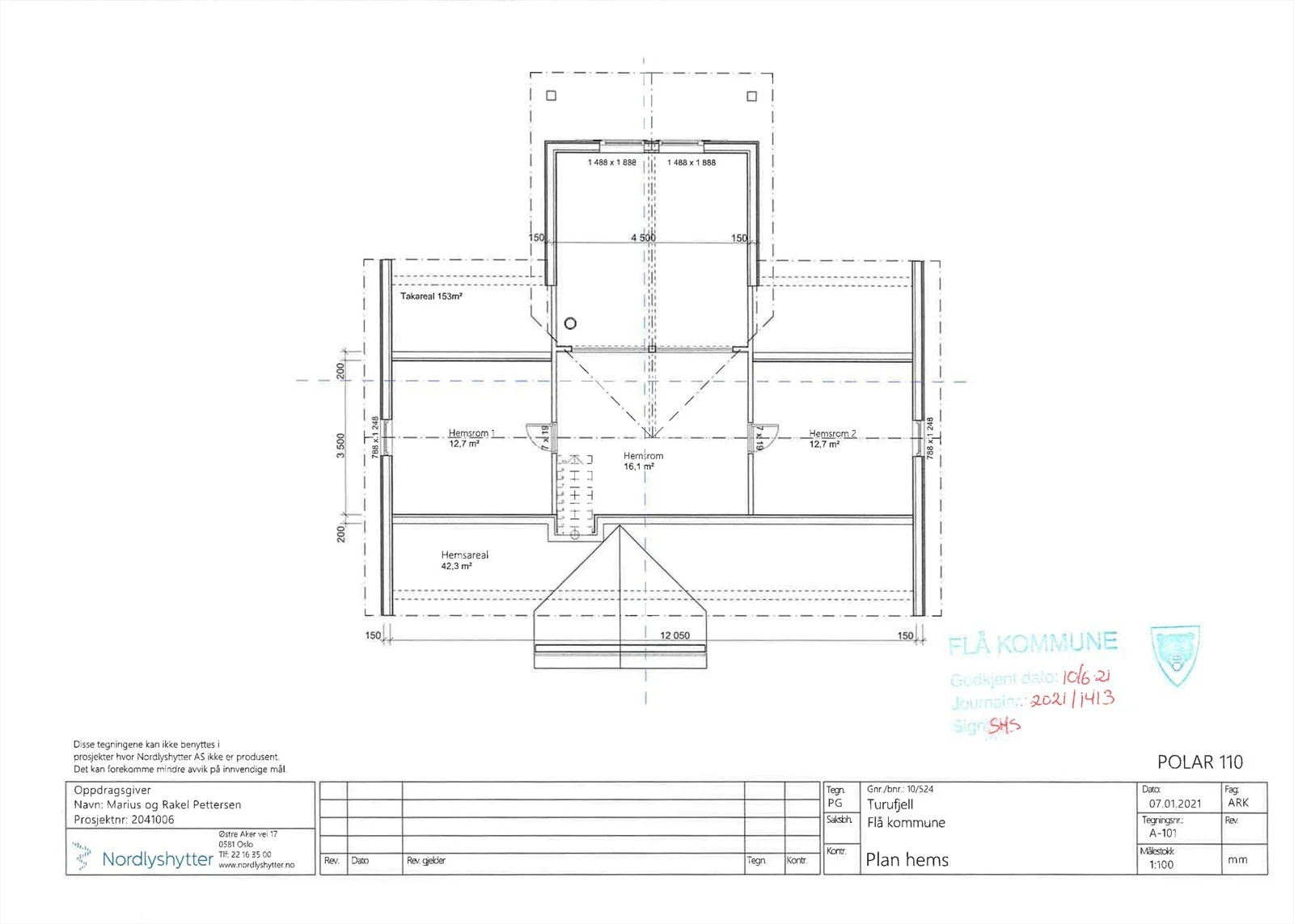 Plantegning hems Galleribilde