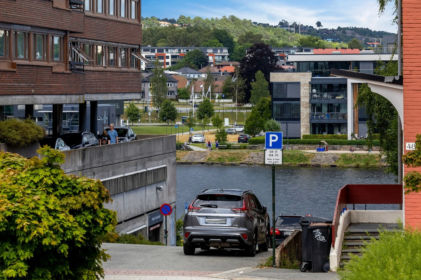 Utsikt fra balkong. Galleribilde