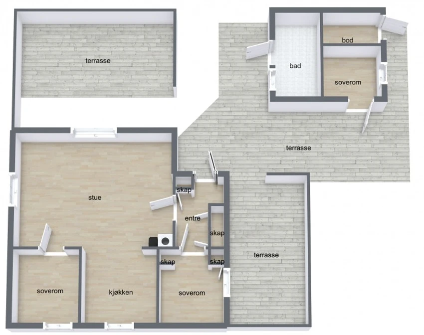 Plantegning Galleribilde