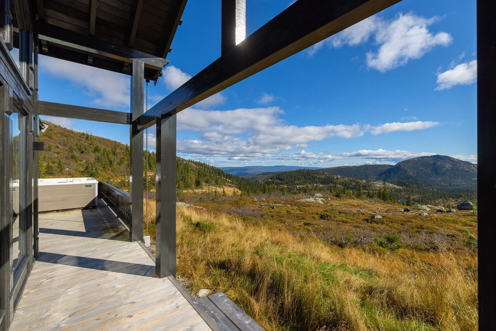 Hytta grenser mot friområde Galleribilde