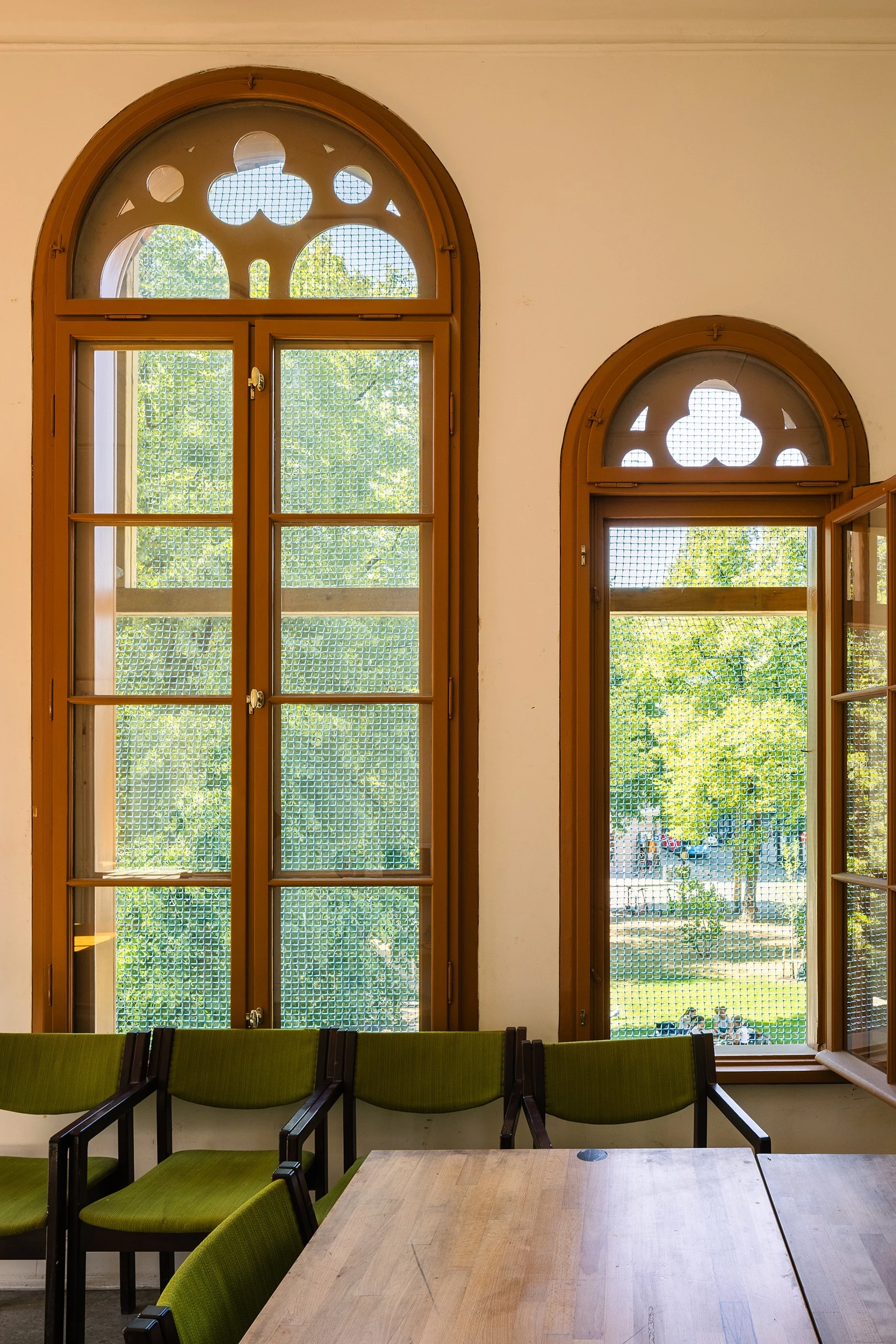 Interiør i Brannvakten, Oslos hovedbrannstasjon frem til 1939. Foto: Fredrik Hansson. Galleribilde