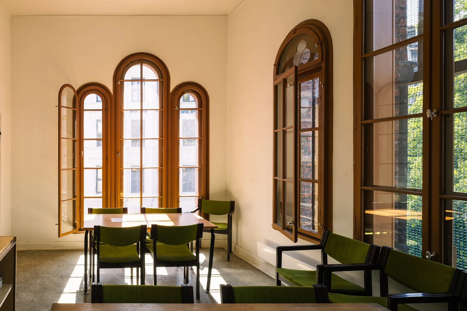 Interiør i Brannvakten, Oslos hovedbrannstasjon frem til 1939. Foto: Fredrik Hansson. Galleribilde