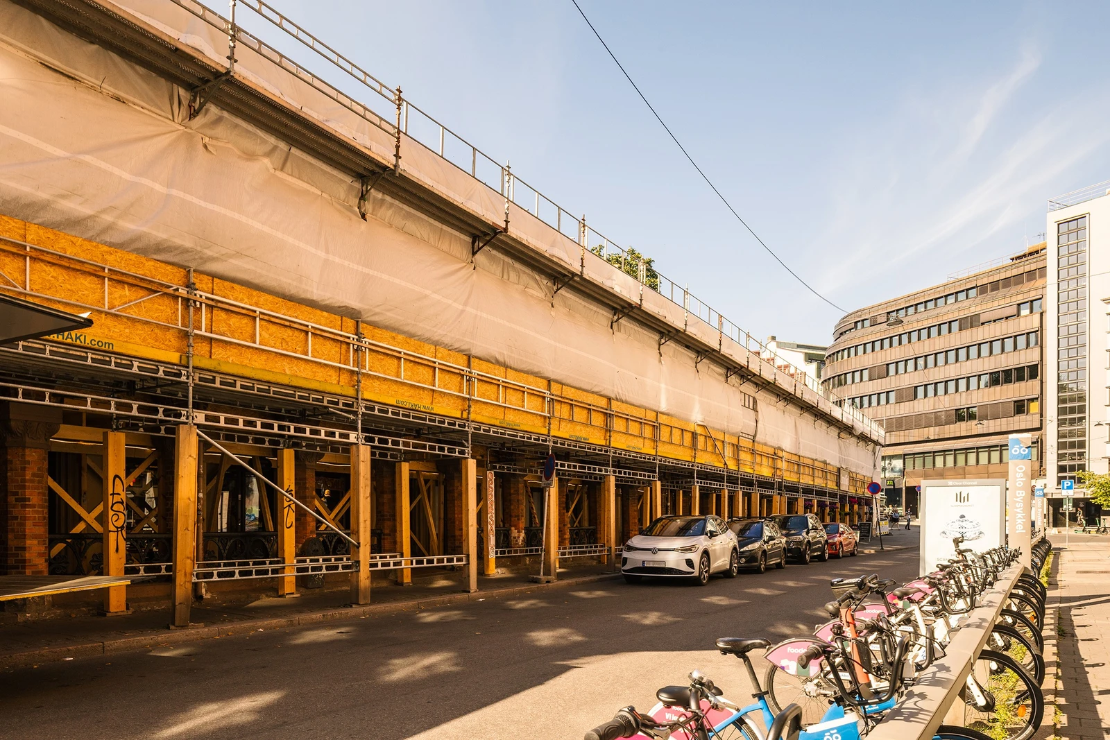 Det pågår vedlikeholds-, sikrings- og rehabiliteringsarbeider flere steder på anlegget. Foto: Fredrik Hansson. Galleribilde