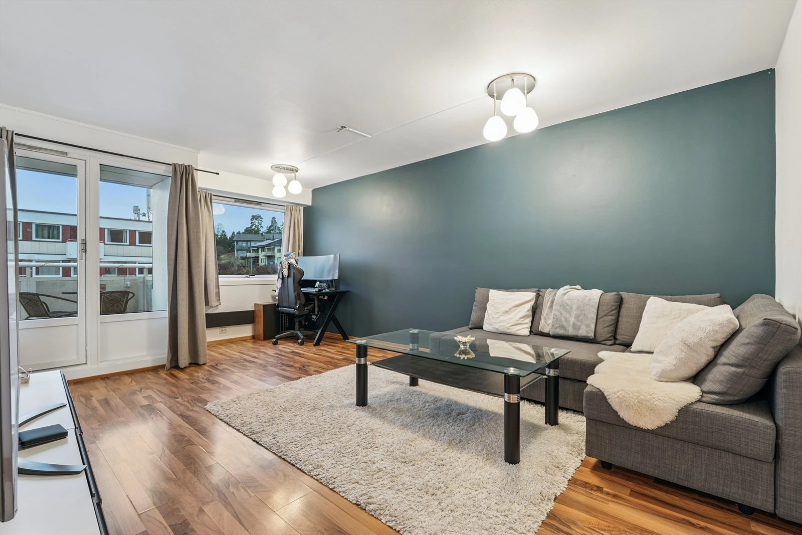 Fin og moderne leilighet