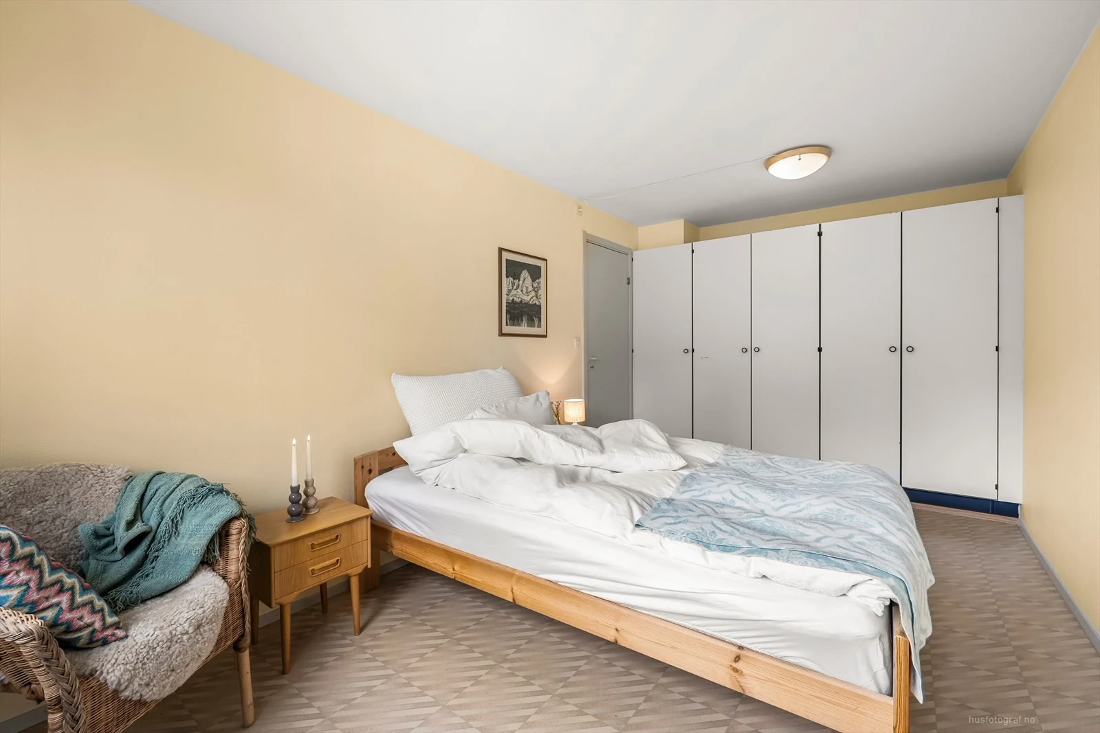 Rekkehuset har 3 fine soverom.