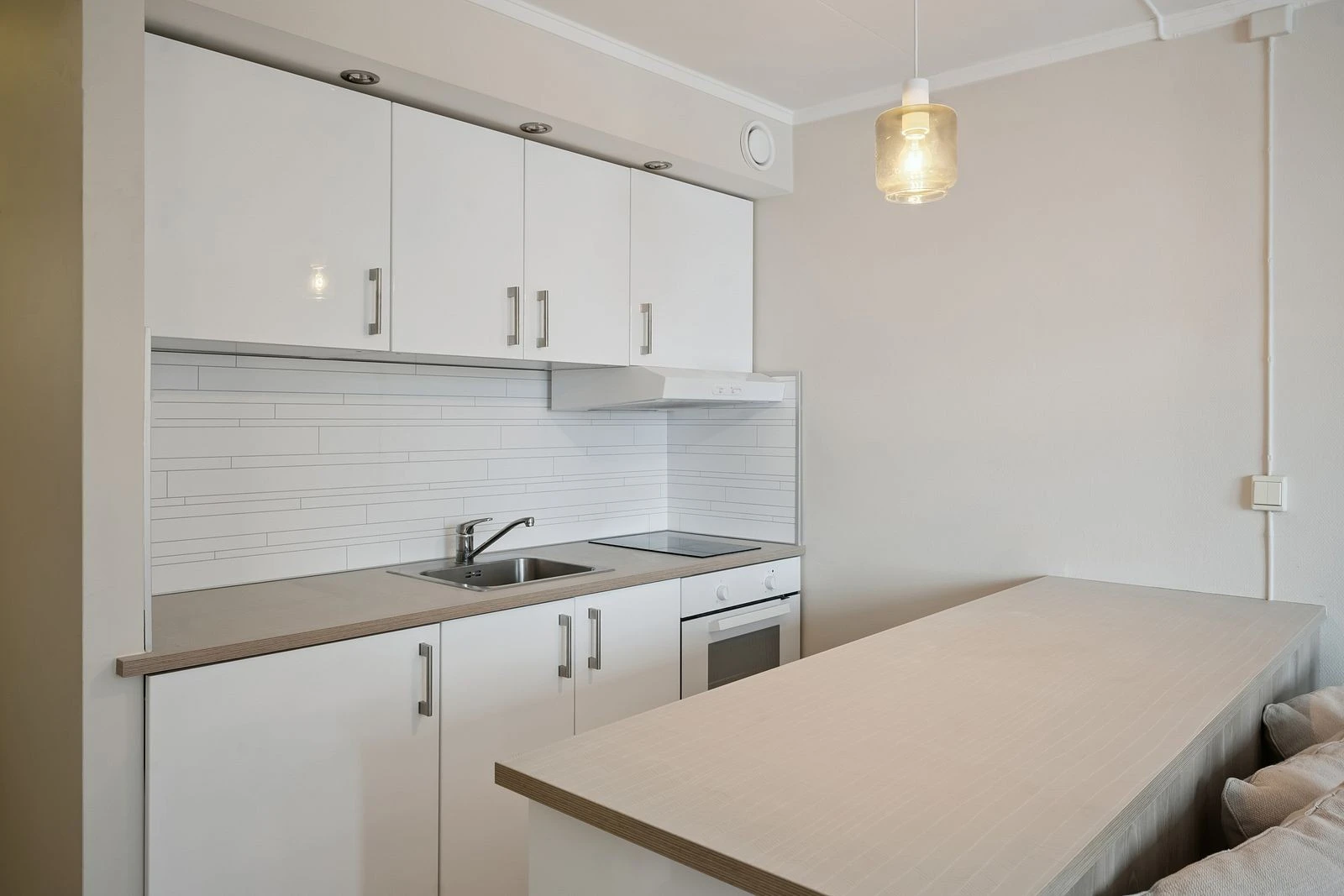 Integrerte hvitevarer gir en praktisk og funksjonell løsning.