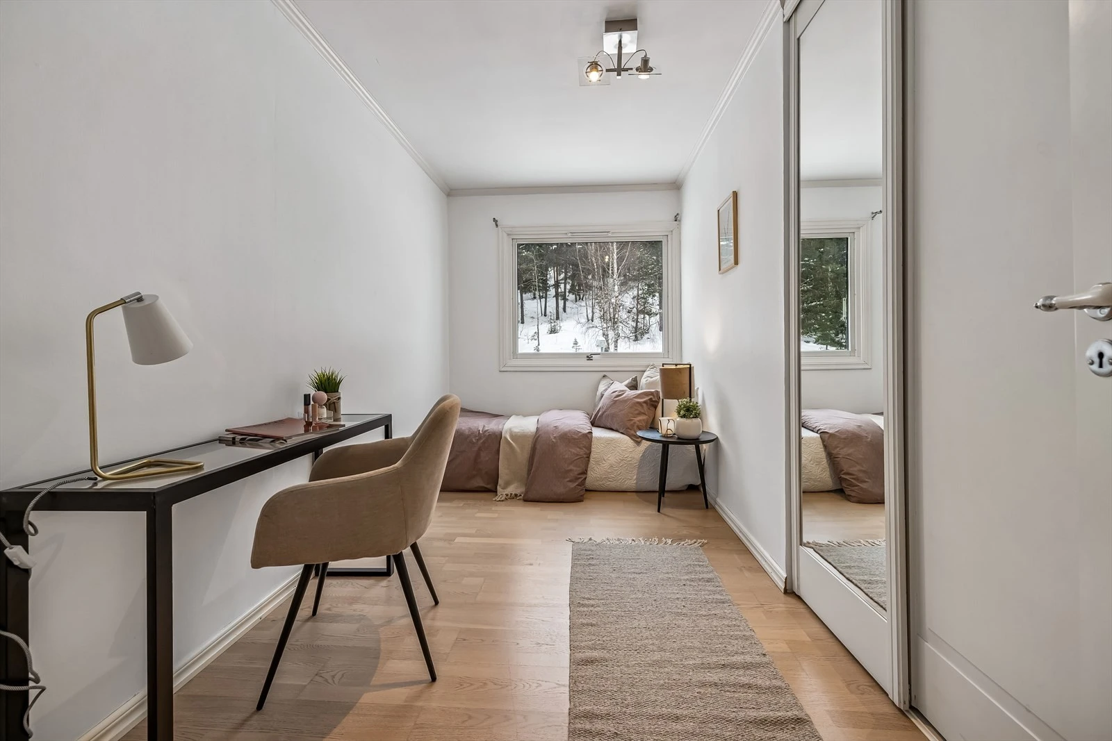 Lyst og innbydende soverom