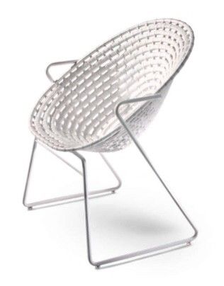 2 håndlaget moderne design stoler lenestoler i stål og 2 håndlaget moderne design stoler lenestoler i stål og