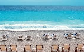Stranden i Nice ca 2. min. gange. Galleribilde