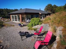 Bålpanne og solnedgang Galleribilde