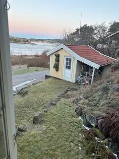 koselig utsikt fra soverom tre Galleribilde