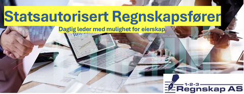 1-2-3 Regnskap AS logo