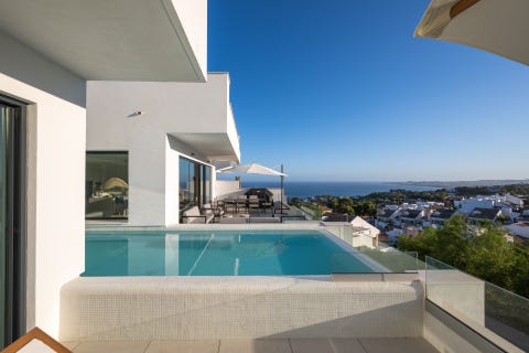 Benalmádena - Moderne luksusvilla med 4 soverom, spektakulær utsikt og privat basseng - Se video av boligen – bilde 6