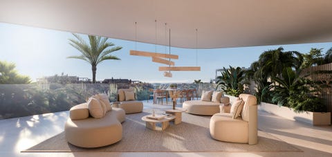 Nybygg - Spektakulær 3-soveroms penthouse leilighet med solarium, privat pool og havutsikt på New Golden Mile – bilde 9