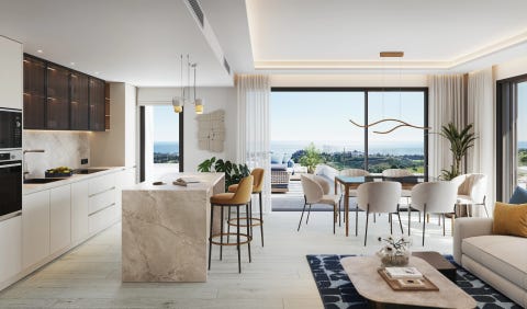 Nybygg - Mijas - Eksklusive leiligheter med resort-fasiliteter og direkte beliggenhet ved golfbane, 1-4 soverom – bilde 9