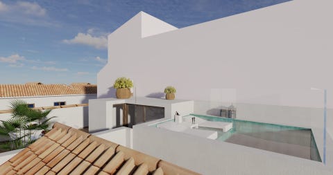 Estepona sentrum - Nybygget hjørnebyhus i hjertet av den sjarmerende gamlebyen - Tot. 260kvm og privat basseng – bilde 8