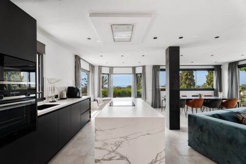 Marbella - Moderne luksusvilla i Elviria - Gangavstand til stranden og panoramautsikt – bilde 12