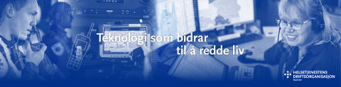 Helsetjenestens driftsorganisasjon for nødnett HF-logo