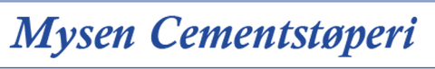 Mysen Cementstøperi logo