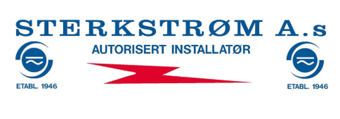 Sterkstrøm AS er etablert i 1946 av Carl Otto Melzer.-logo