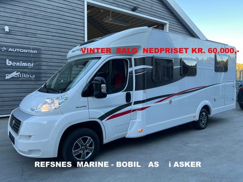 Sunlight T68, 150 hk.  2 ENKLE + SENKESENG , SOLPANEL, ANTENNE