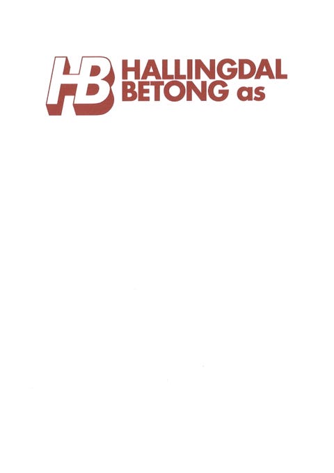 Hallingdal Betong as logo