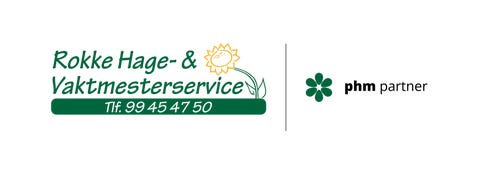 Rokke Hageservice, en del av PHM logo