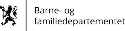 Barne- og familiedepartementet logo