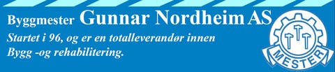 Byggmester Gunnar Nordheim AS. logo
